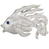 Beta Fish Brooch Mounting