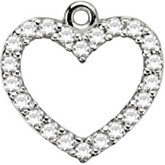 Petite Heart Dangle Mounting