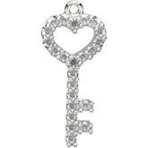 Petite Skeleton Key Dangle Mounting 