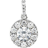 Cluster Pendant Mounting for Diamonds