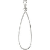 Pendant for Large Pear Shape Gemstone