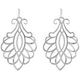 Scroll Earring Mounting for Diamonds