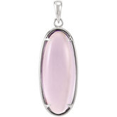 Pendant Mounting for Large Oval Cabochon Stone