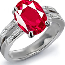 The Classic Setting has six prongs holding a round brilliant above a slender band