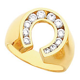Men's Horseshoe Ring Mounting