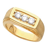 Men's 3 Stone Ring Mounting