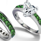 Emerald and Diamond Ring in Ring Size 6.75