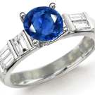 Sapphire and Diamond Ring