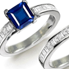 Mens Sapphire Diamond Rings in Gold