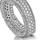Eternity Rings displaying brilliant color, dramatic patterns, deep emotion, and a sense of weight and depth