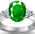 brazilian emerald ring with diamonds