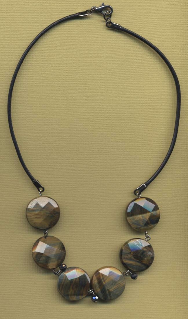 Gold Blue Tiger Eye Jewelry