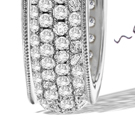 Eternity Rings Created & Designed with Linear Perspective of Scaled Depth and Vanishing Point