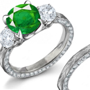 The emerald, which is of green color, is nourished with oil