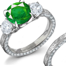 in the emerald is exppressed the strength of faith in adversity