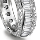 Diamond earrings in platinum or gold, rigid, swinging or locked wires