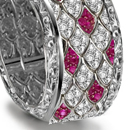 mesmerizing ruby eternal dome & arch band