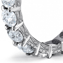 Eterrnity Diamond Rings with Vanishing Point in Canter