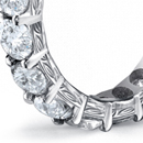 Eternity Diamond Bands Created from Drawing Board to Real Lifelike Eternal Love Expressing Rings