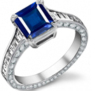 Oval Sapphire Diamond Ring