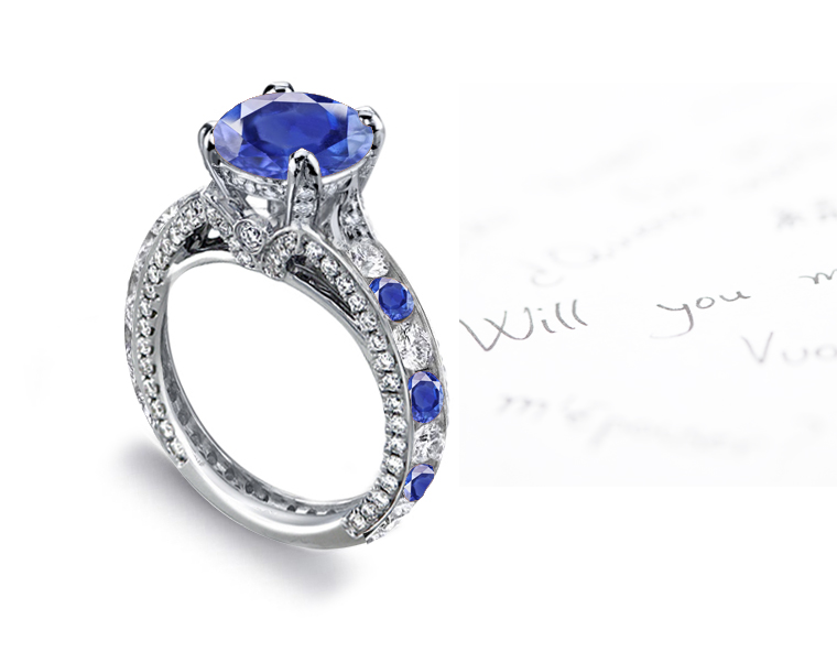 Vintage engagement rings sapphire