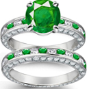 Ural Emerald
Ring with Diamonds