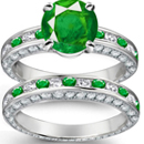 Ural Emerald
Ring with Diamonds