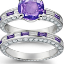 Purple Sapphire Diamond Rings Online Jewelry Store