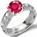 Rare Collectable Ruby Ring with 4.0 carats
certified diamonds