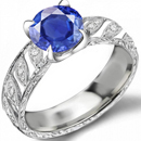 Sapphire Rings with Diamonds