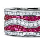 Ruby Rings in Platinum 500