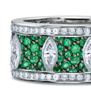 A three-stone diamond ring
by