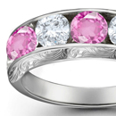 Pink
Sapphire Diamond Rings Online Jewelry Store