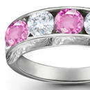 Pink Sapphire Diamond Rings Online Jewelry Store