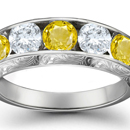 The idea of a setting created especially to turn on the lights of a gem, so to speak is reminiscent of revolutionary prong setting for the round brilliant.