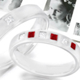 Stylish Ruby Engagement Ring