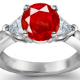 Ruby & Diamond Engagement Rings
