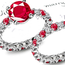 Cameo Ruby Ring with Diamonds