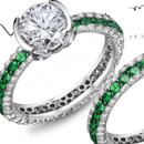 Sandawana Emerald Ring with Diamonds