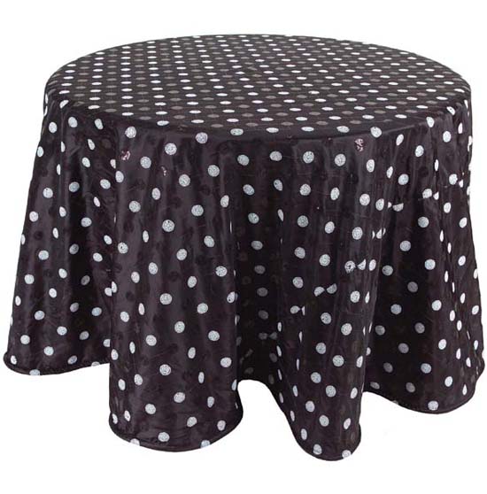 tablecloths black and white wedding