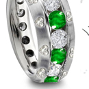 This emerald diamond eternity ring was all I expected, and more. GREAT JOB! Hillary from New York