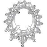 Graduated Oval Cluster Pendant Mounting