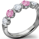 Pink Sapphire Diamond Rings Online Jewelry Store
