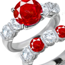 Ruby Ring Designs, Antique Designs, Modern Designs, 3 Stone Ruby Ring, Tension Set Ring, 