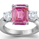 Fine Pink Sapphire Diamond Rings at lowest prices!