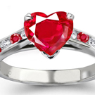 Ruby Rings with Diamonds