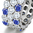 sapphires are most popular choice for the small band of brides