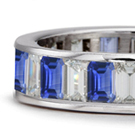 Blue Sapphire Rings White Gold