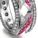 Eternity rings are symbols of love, commitment, romance and eternity