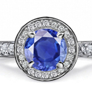 Sapphire Multi-Gem Design Wedding Ring with Turquoise, South Sea Pearl, Amber, Red Garnet, Lapis Lazuli